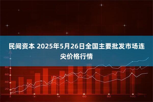 民间资本 2025年5月26日全国主要批发市场连尖价格行情