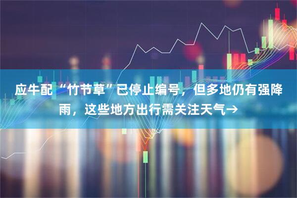 应牛配 “竹节草”已停止编号，但多地仍有强降雨，这些地方出行需关注天气→