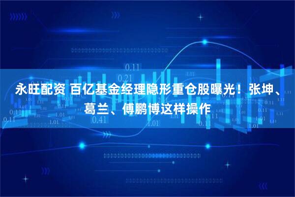 永旺配资 百亿基金经理隐形重仓股曝光！张坤、葛兰、傅鹏博这样操作