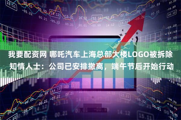 我要配资网 哪吒汽车上海总部大楼LOGO被拆除 知情人士：公司已安排撤离，端午节后开始行动