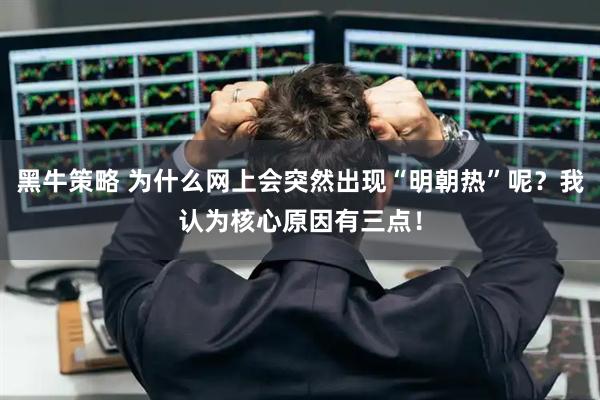 黑牛策略 为什么网上会突然出现“明朝热”呢?我认为核心原因有三点!